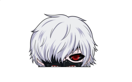 Kaneki Peeking Sticker HOLOGRAPHIC