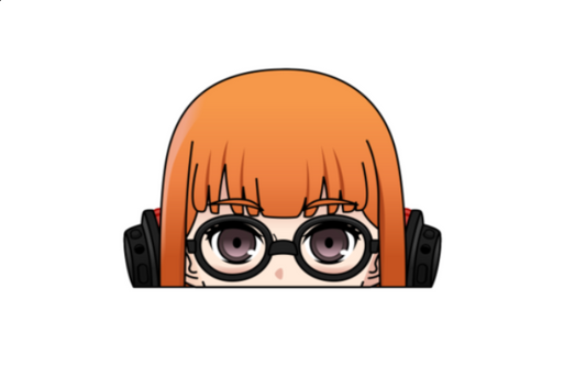 Futaba Peeking Sticker