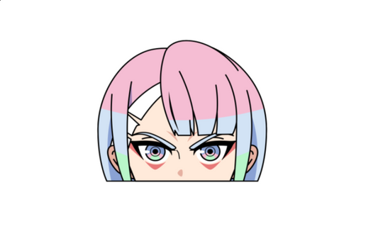 Lucy Peeking Sticker