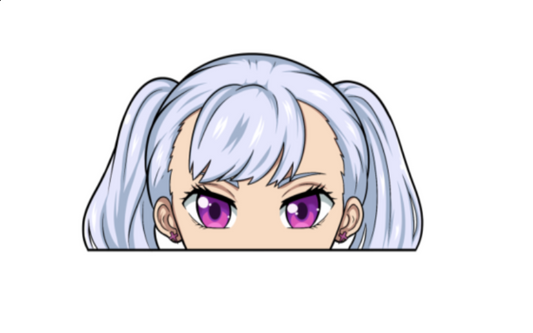 Noelle Peeking Sticker HOLOGRAPHIC